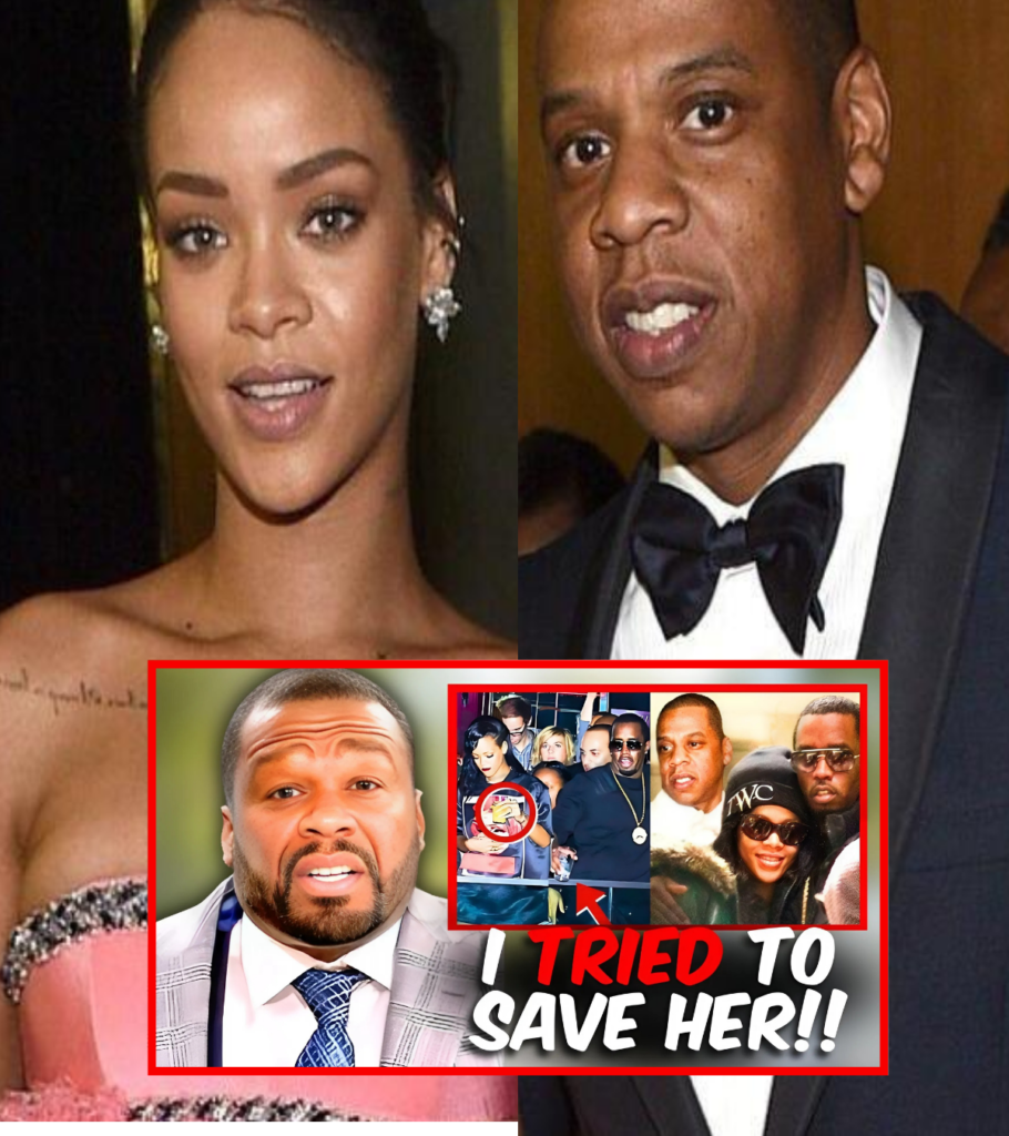 CH0QUE:¡50 Cent expone el sorprendente pasado de Jay-Z y Diddy con la joven Rihanna!