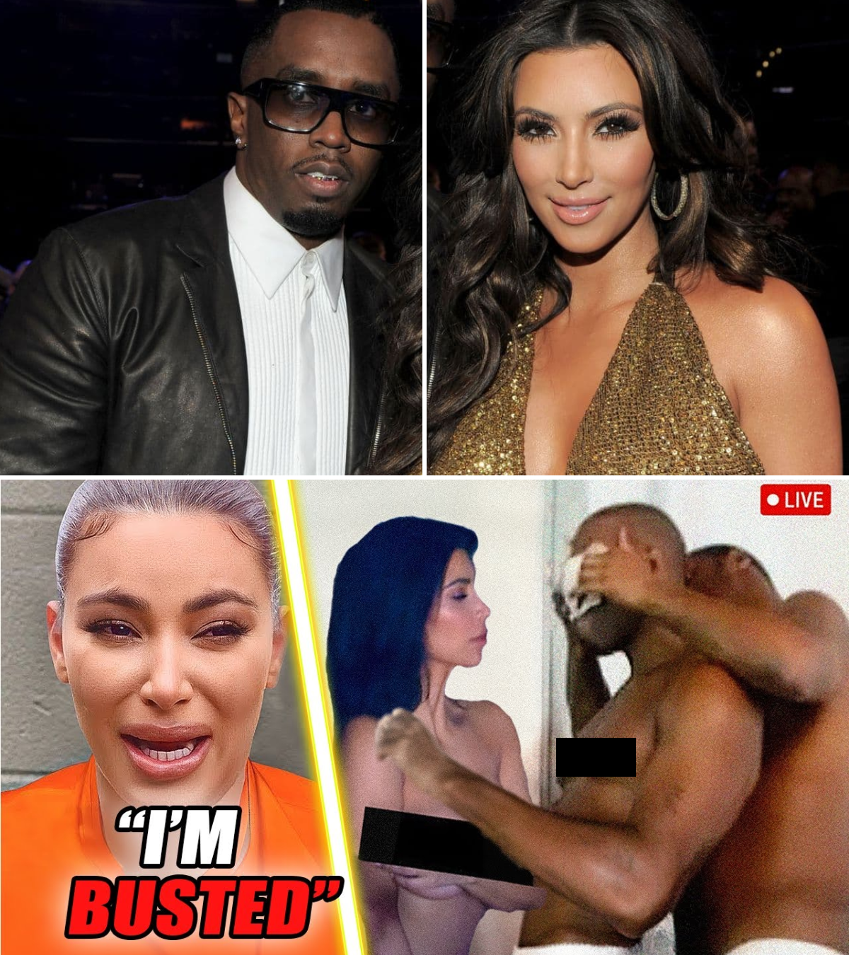 Kim Kardashian es arrestad@ luego de filtrarse un video s3xual con Diddy