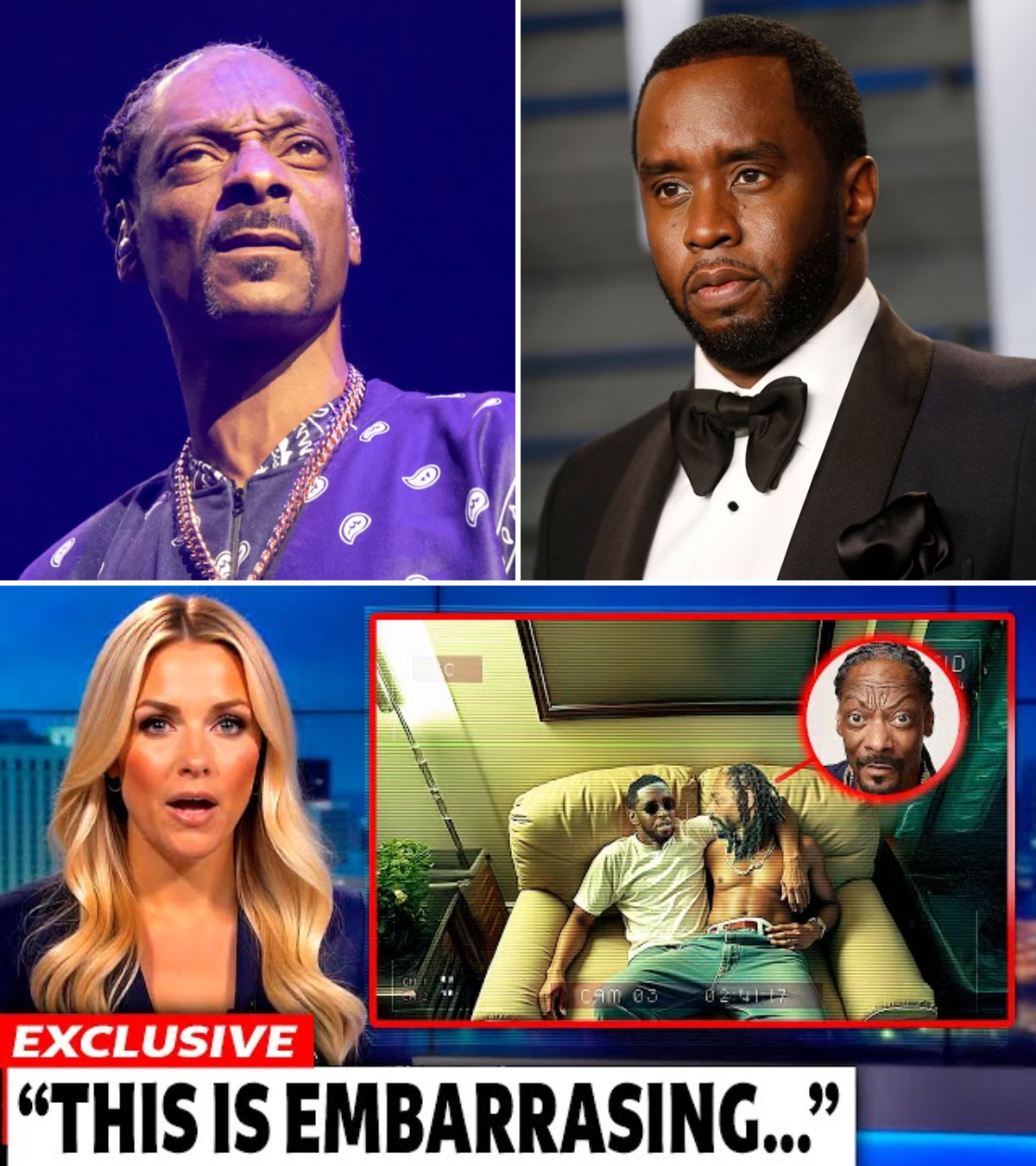 Nuevas imágenes en RAW de Snoop Dogg sentado en el regazo de Diddy se vuelven virales
