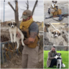 A soldier saves a homeless dog from a conflict zone, offering it a new life filled with care and safety-pvth