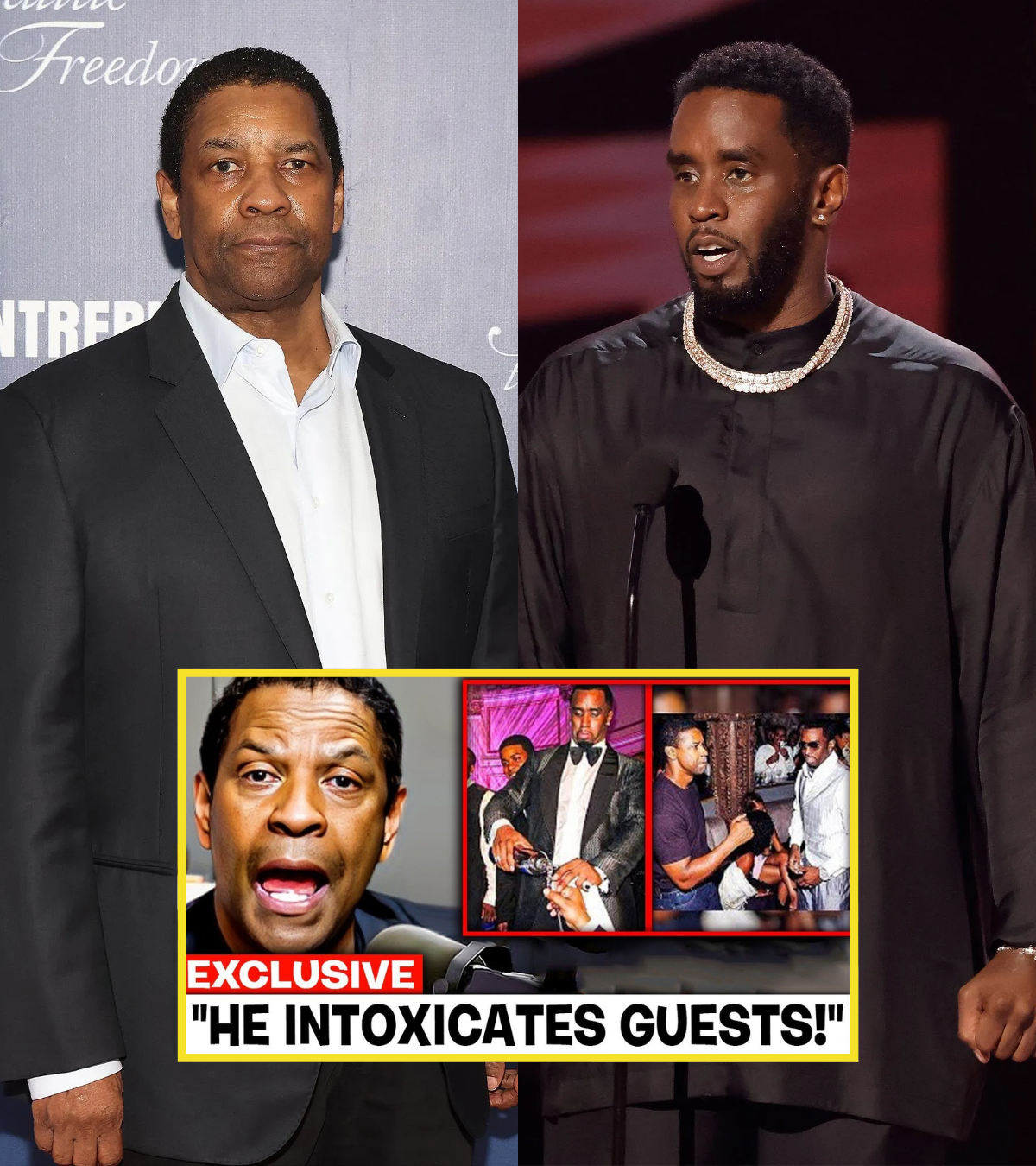 Denzel Washington habla sobre las nuevas imágenes de la fiesta de Diddy