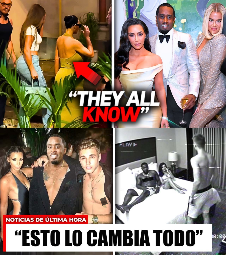 ¡Nuevas fotos de la fiesta de Kim Kardashian con Diddy y Justin Bieber se vuelv3n virales!